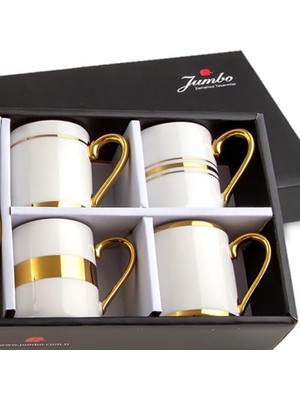 Luces Gold 4 Kişilik Kahve Fincan Takımı