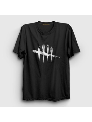 Presmono Unisex Siyah Logo Dead By Daylight T-Shirt
