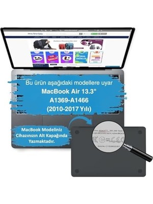 MacBook Air Kılıf 13 Inç A1369 A1466 Uyumlu Sert Kapak DOG01 Tasarım Ince Hafif Darbe Önleyici Hard Case Çizilmeye Dayanıklı Eski Kasa 2010-2017 Koruyucu Kapak Açık Mavi