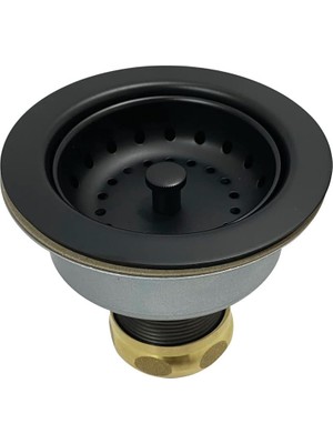 Kingston Brass K112MB Tacoma Mutfak Lavabo Sepeti Süzgeç, Mat Siyah 4,44 x 4,44 x 3,81