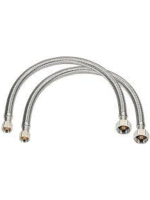3/8 3/8 Klozet Bağlantı Hortumu Çelik Bağlantı Flex- 2 Adet 70 cm
