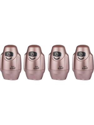 Serve E-Bot Sılgılı Kalemtıras Metalık Roze 4lu Set