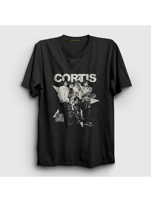 Presmono Unisex Siyah Band K-Pop Cortis T-Shirt