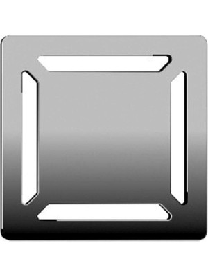 Vitra V-Flow Kare 5606974 Duş Kanalı, Yandan Çıkışlı, 10X10 Cm, Dk 100 Kapak, Parlak Krom