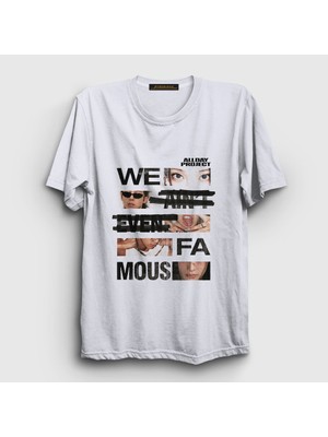 Presmono Unisex Beyaz Famous K-Pop Allday Project T-Shirt
