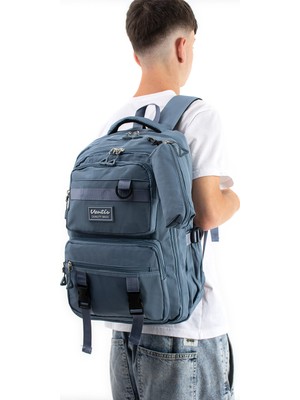 Ventis Qualty – Okul Çantası Su Geçirmez Klinkır Kumaş Unisex Sırt Çantası Model (7c)