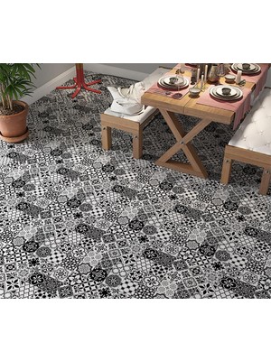 Stickieart Stickerart Yer Kaplama Zemin Kaplama Folyosu 65X130 cm Spanish Retro Tile