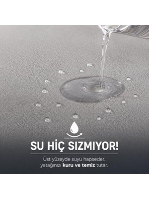 Formeya Gri Sıvı Geçirmez Alez - Tek-Çift Kişilik Alez - Mikrofiber Kumaş - Fitted(Yatağı Saran) Alez - Yatak Koruyucu ALEZ-ÇARŞAF(160X200)