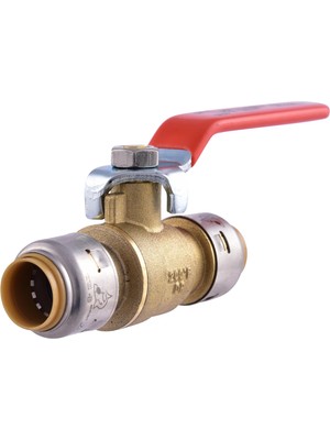 Sharkbite Max 1/2 Inç Küresel Vana, Pirinç Tesisat Bağlantısı Bağlantısı Için Itin, Su Kapatma, Pex Boru, Bakır, Cpvc, Pe-Rt, Hdpe, UR22222A