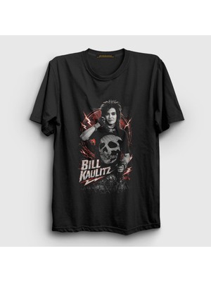Presmono Unisex Siyah Bill Kaulitz Tokio Hotel T-Shirt