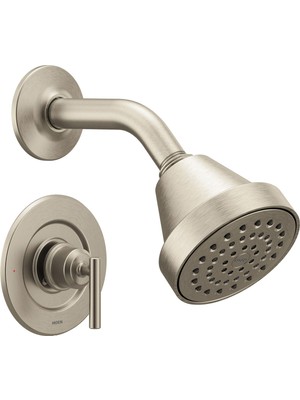 Moen Gibson Fırçalanmış Nikel Posi-Sıcaklık Basınç Dengeleyici Çevre Dostu Modern Duş Süsü, Valf Gerekli, T2902EPBN
