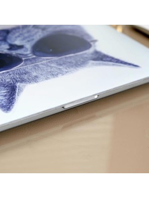 MacBook Pro 13 Kedi Desenli Kılıf A1706 A1708 A1989 A2159 A2251 A2289 A2338 M1 M2 Uyumlu Tpu Sert Kılıf Ince Hafif Koruyucu Kapak Gri
