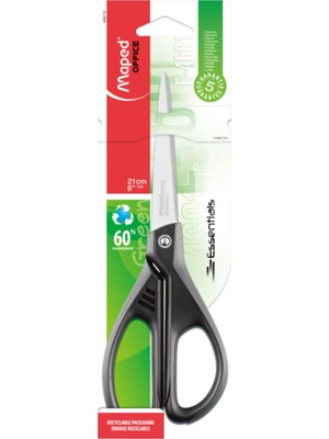 Maped Ofis ve Kırtasiye 468110 Asimetrik Ofis Makası, 21 cm