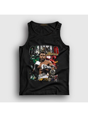 Presmono Unisex Siyah Poster Boks Boxing Canelo Alvarez Atlet