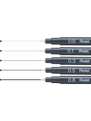 Pointliner S20P-3A, Fineliner, Siyah, Suya Dayanıklı ve Solmaz, 0,3 mm