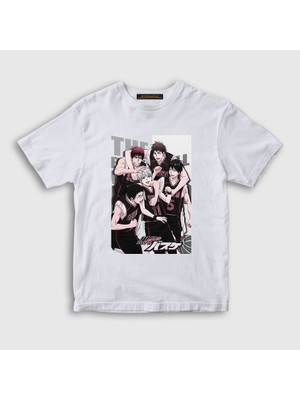 Presmono Unisex Çocuk Beyaz Team Seirin Kuroko's Basketball T-Shirt