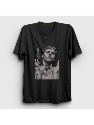 Presmono Unisex Siyah Necklace The Kid Laroı T-Shirt