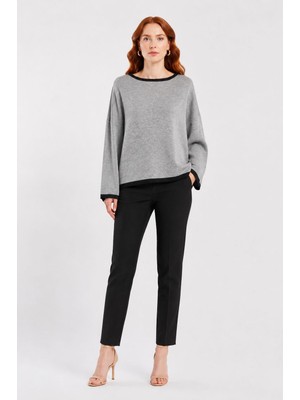 Neden Tekstil Kadın Basic Triko Kazak - Oversize Kesim