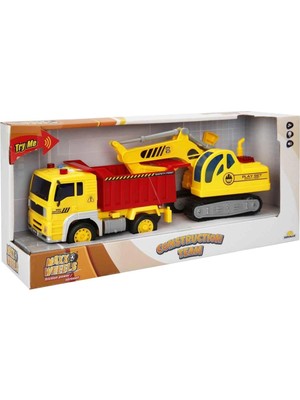 Burada Bulabilirsin S00001999 1/20 Inşaat Araçları 2li Ses/ışık -Sun
