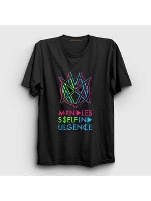 Presmono Unisex Siyah Logo Mindless Self Indulgence Rock T-Shirt