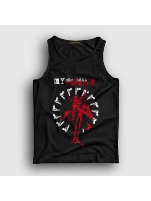 Presmono Unisex Siyah Guns And Angel Rock My Chemical Romance Atlet