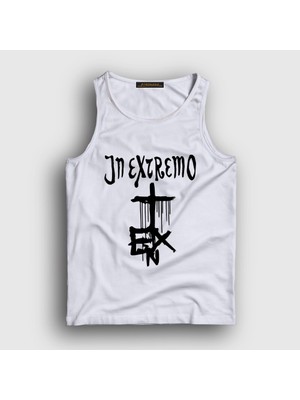 Presmono Unisex Beyaz Logo In Extremo Metal Atlet
