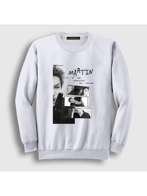 Presmono Unisex Beyaz Martin K-Pop Cortis Sweatshirt