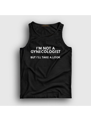 Presmono Unisex Siyah Not A Gynecologist But Jinekolog Atlet