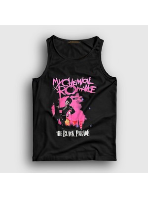 Presmono Unisex Siyah Pepe The Black Parade My Chemical Romance Atlet