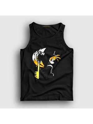 Presmono Unisex Siyah Tails Kingdom Hearts Atlet