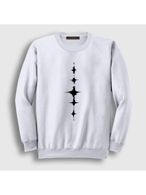 Presmono Unisex Beyaz Tacet Mark Wuthering Waves Sweatshirt