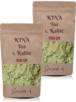 Bazaar 4 Kına (Toz) Saf 1.kalite 2 Ad x 500 gr