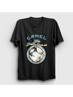 Presmono Unisex Siyah The Snow Goose Rock Camel T-Shirt