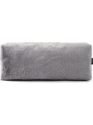 Shaka Gri SHK268 Xl Boy Peluş Kumaş Saç Şekillendirici Makyaj ve Seyahat Çantası