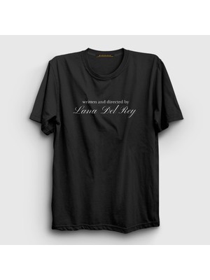 Presmono Unisex Siyah Written And Directed By Lana Del Rey T-Shirt
