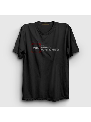 Presmono Unisex Siyah You Are Being Watched Person Of Interest T-Shirt