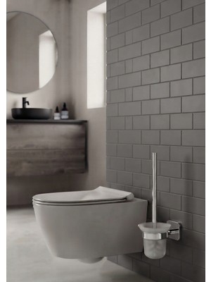 Duvara Monte Wc Fırçalık