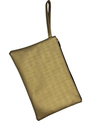 Croc MC01 Makyaj Çantası - El Çantası Gold