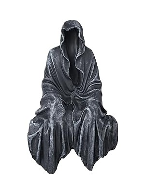 Showfeıcat Reçine Masa Üstü Gotik Dekor Oturan Heykeli, Reçine Heykeli Gotik Dekor, Sağlam Rafa Uyar ve Havalı Mistik Görünüşe Sahiptir 5,1 Inç