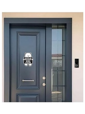 Lütfen Zile Basmayınız - Bebek Uyuyor Ayıcık Sticker