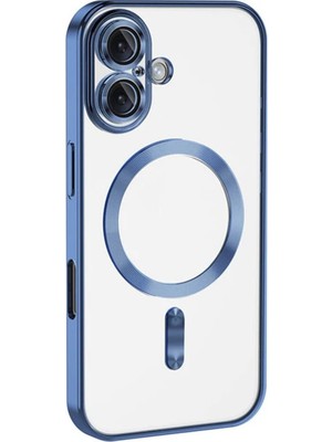 Fırsatkolik iPhone 16 Kılıf Kross Magneticsafe Kapak - Mavi