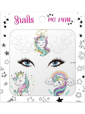 Snails Safe Nails Yüz Dövmesi – Unicorn Star