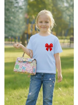 Vodexa 23 Nisan Çocuk Tişört Unısex (Kız-Erkek) %100 Pamuk Baskılı Rahat Kalıp Günlük Bayram T-Shirt