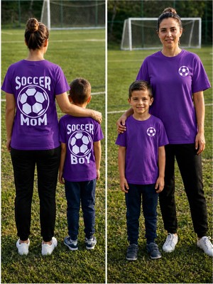 Vodexa Anne Çoçuk Oversize Tişört Kombin Twin T-Shirt %100 Pamuk Rahat Kalıp (Tekli Olarak Satılmaktadır)