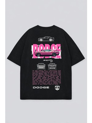 Vodexa Unisex Oversize Tişört %100 Pamuklu Baskılı T-Shirt Rahat Kalıp Günlük Şık Kombin
