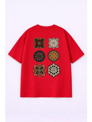 Vodexa T-Shirt Oversize Unisex %100 Pamuk Baskılı Rahat Kalıp Şık Premium Tişört