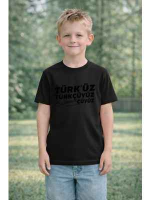 Vodexa 23 Nisan Çocuk Tişört Unısex (Kız-Erkek) %100 Pamuk Baskılı Rahat Kalıp Günlük Bayram T-Shirt