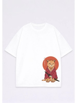 Vodexa T-Shirt Oversize Unisex %100 Pamuk Baskılı Rahat Kalıp Şık Premium Tişört