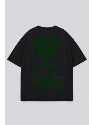 Vodexa T-Shirt Oversize Unisex %100 Pamuk Baskılı Rahat Kalıp Şık Premium Tişört
