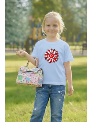 Vodexa Çocuk T-Shirt 23 Nisan Egemenlik ve Çocuk Bayramı Tişört Unisex %100 Pamuk Baskılı Rahat Kalıp